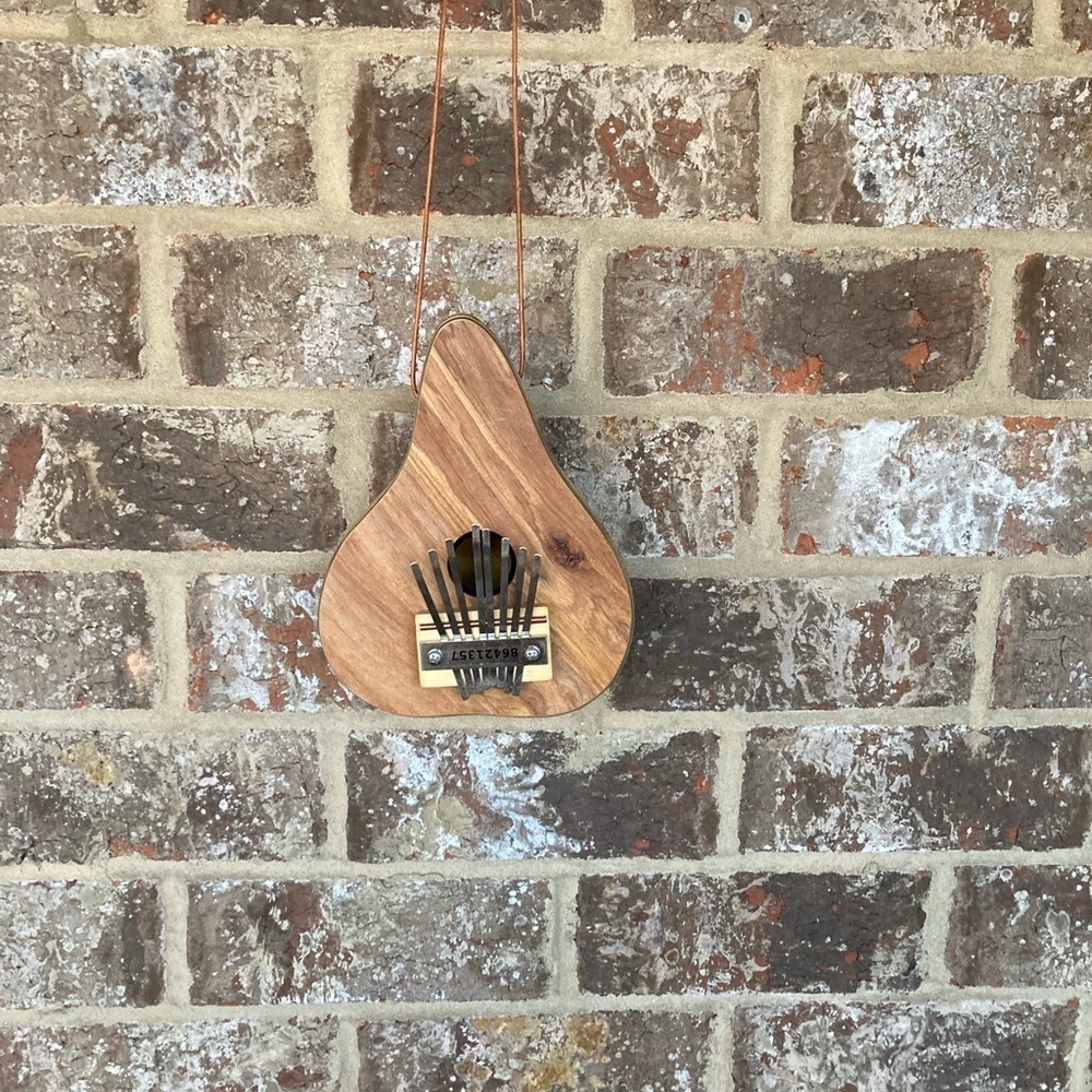Kalimba, African musical instrument made From a Gourd handmade lanyard